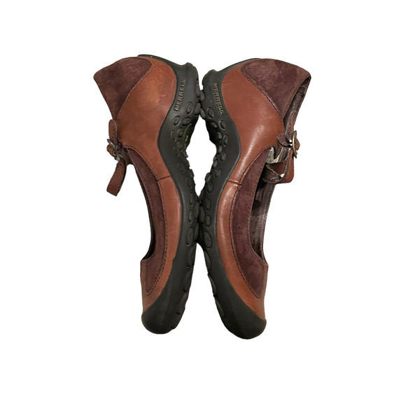 Merrell Plaza MJ Saddle Brown Mary Jane - Women's Size 7 1/2 - Picture 8 of 10